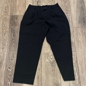 NEW The Drop Pleated Straight Women’s Dress Pant Dylan Style Black Large